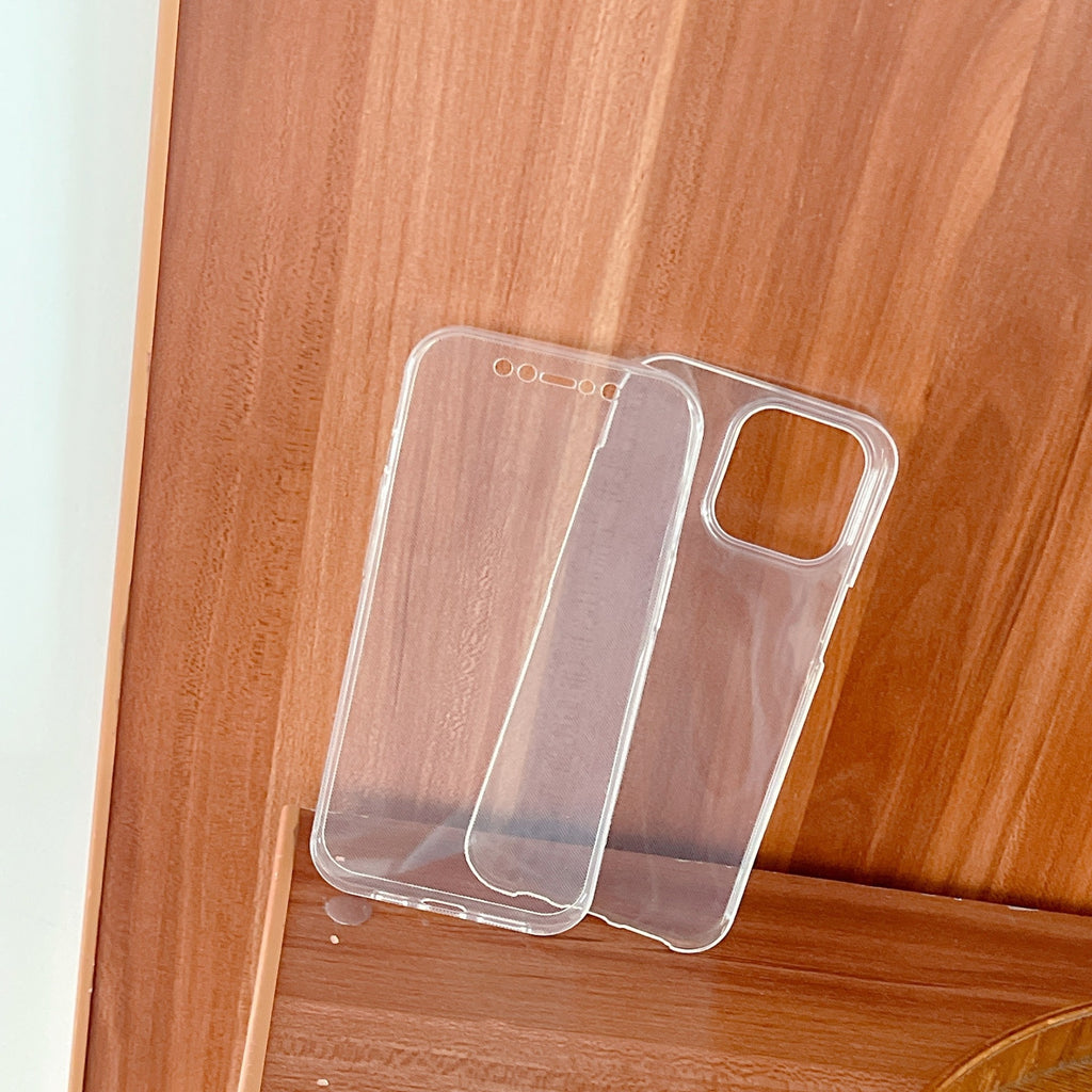 Husă iPhone 13 Mini, 360°, din TPU transparent, transparent