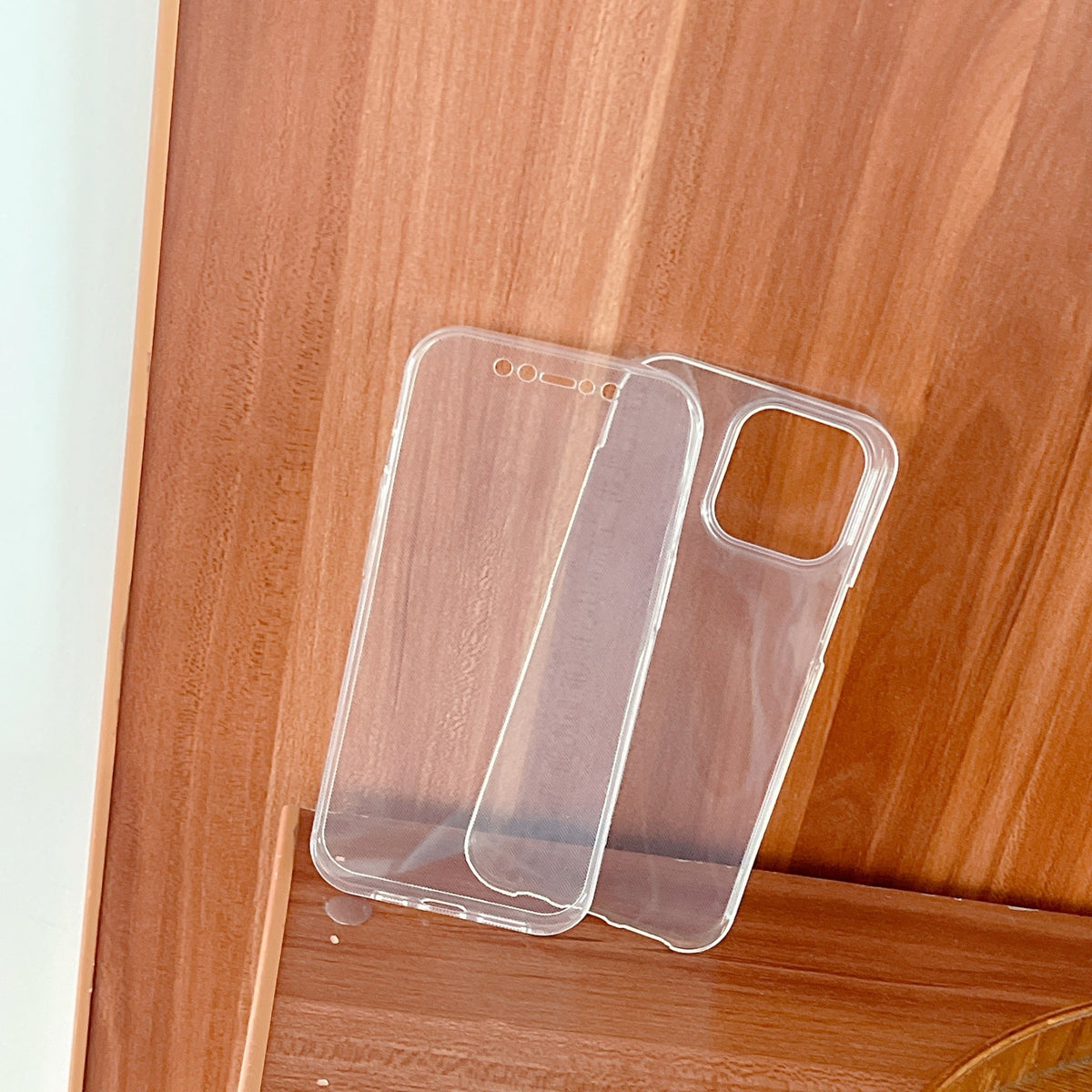 Husă iPhone 13 Mini, 360°, din TPU transparent, transparent