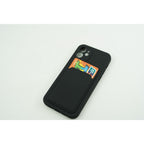 Husă iPhone 13 Mini, cu buzunar pentru card, negru