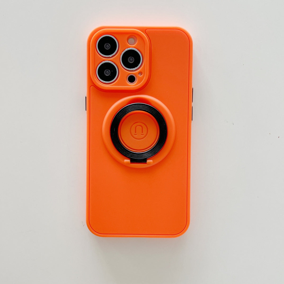 Husă iPhone 13 Mini, magnetică MagSafe, silicon, portocaliu