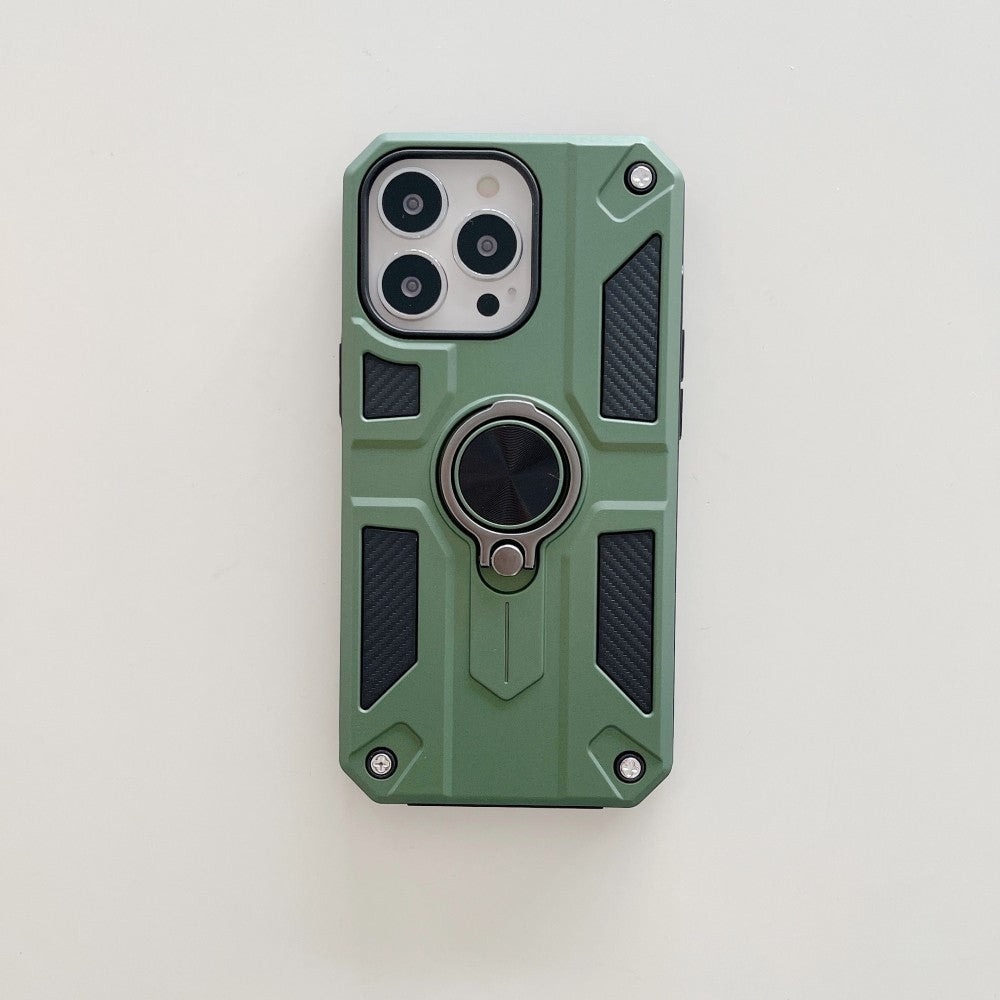 Husă iPhone 13 Mini, ultra-rezistentă cu suport, verde