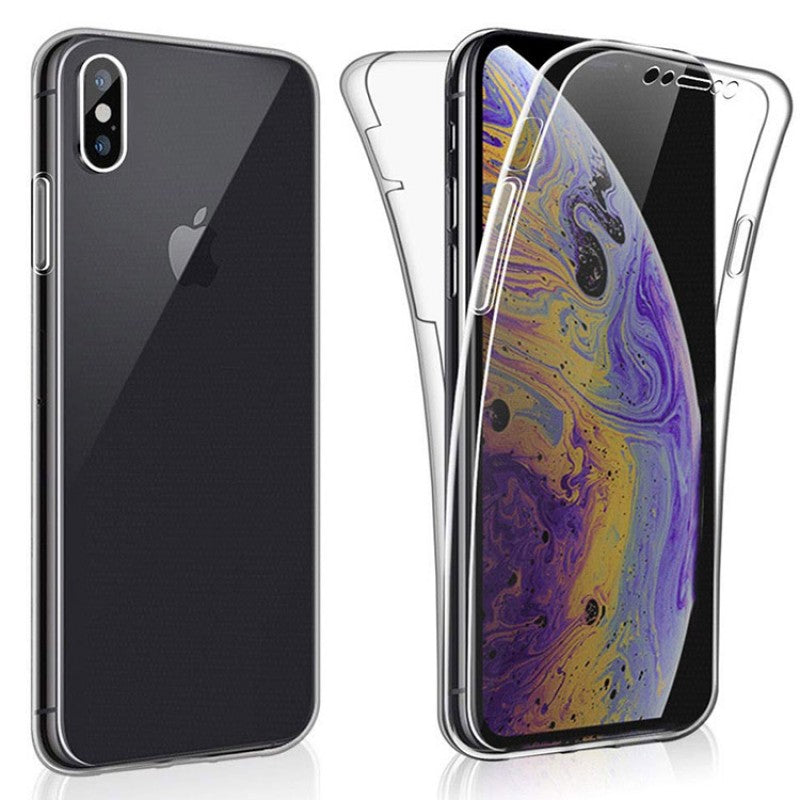 Husă iPhone 13 Pro, 360°, din TPU transparent, transparent