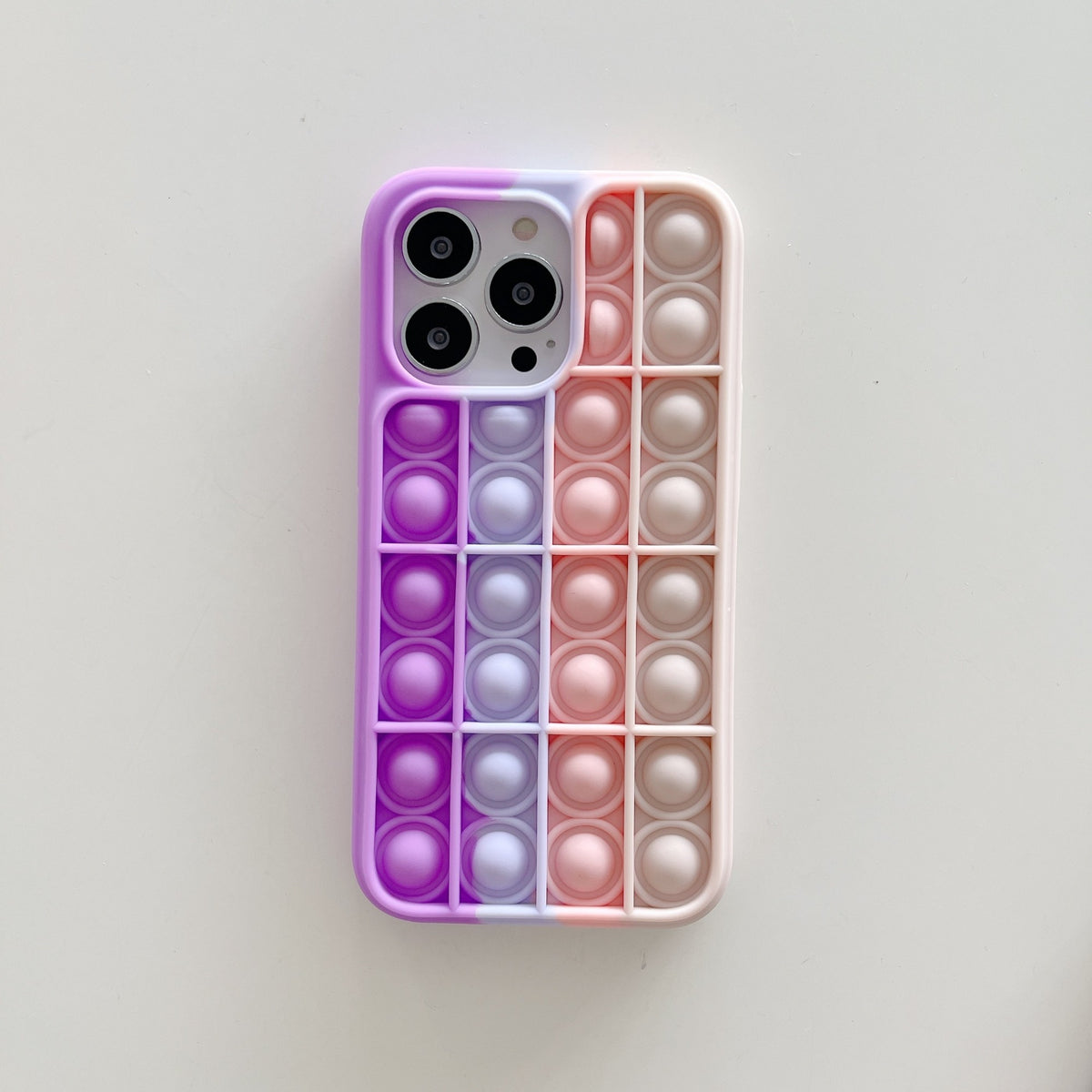 Husă iPhone 13 Pro, cu bule anti-stres, multicolor