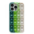 Husă iPhone 13 Pro, cu bule anti-stres, verde