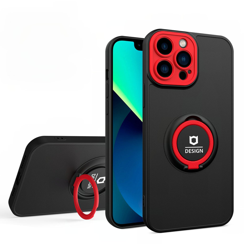 Husă iPhone 13 Pro, cu protecție pentru camere, roșu