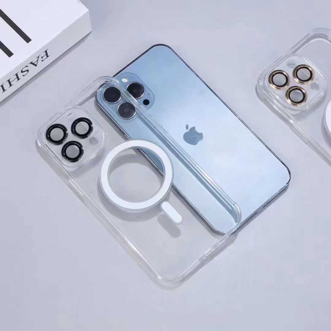Husă iPhone 13 Pro, magnetică MagSafe, cu folie pentru cameră inclusă, fumuriu