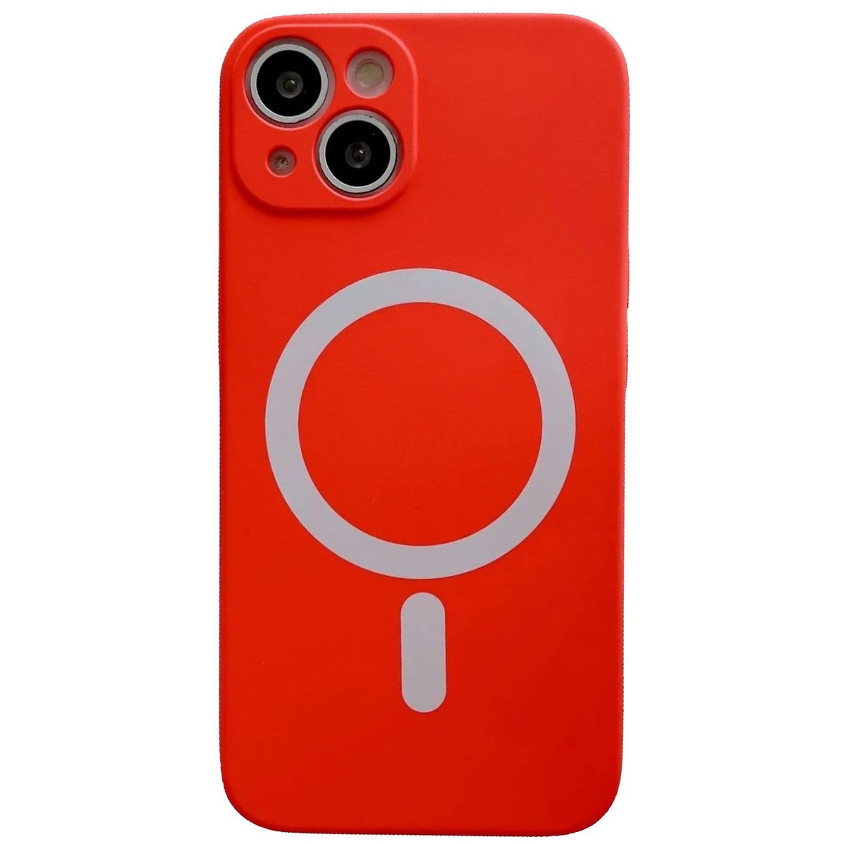Husă iPhone 13 Pro, magnetică MagSafe, silicon, cu protecție pentru cameră, roșu