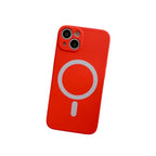 Husă iPhone 13 Pro, magnetică MagSafe, silicon, cu protecție pentru cameră, roșu