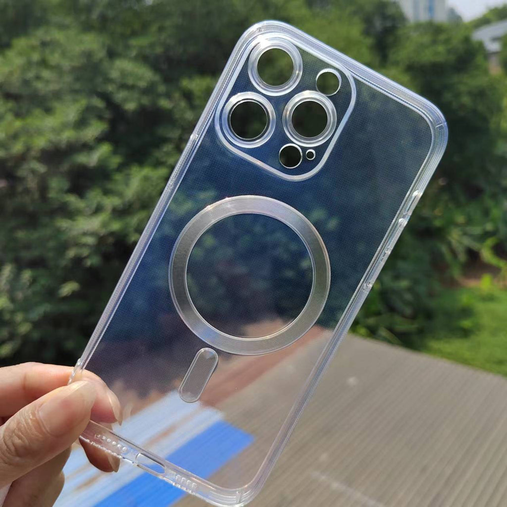 Husă iPhone 13 Pro, magnetică MagSafe, transparentă, transparent