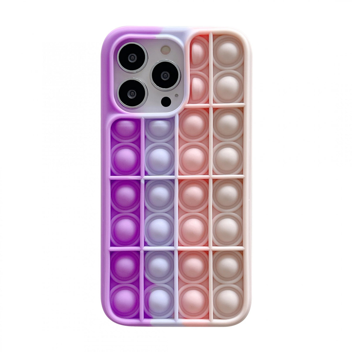 Husă iPhone 13 Pro Max, cu bule anti-stres, multicolor