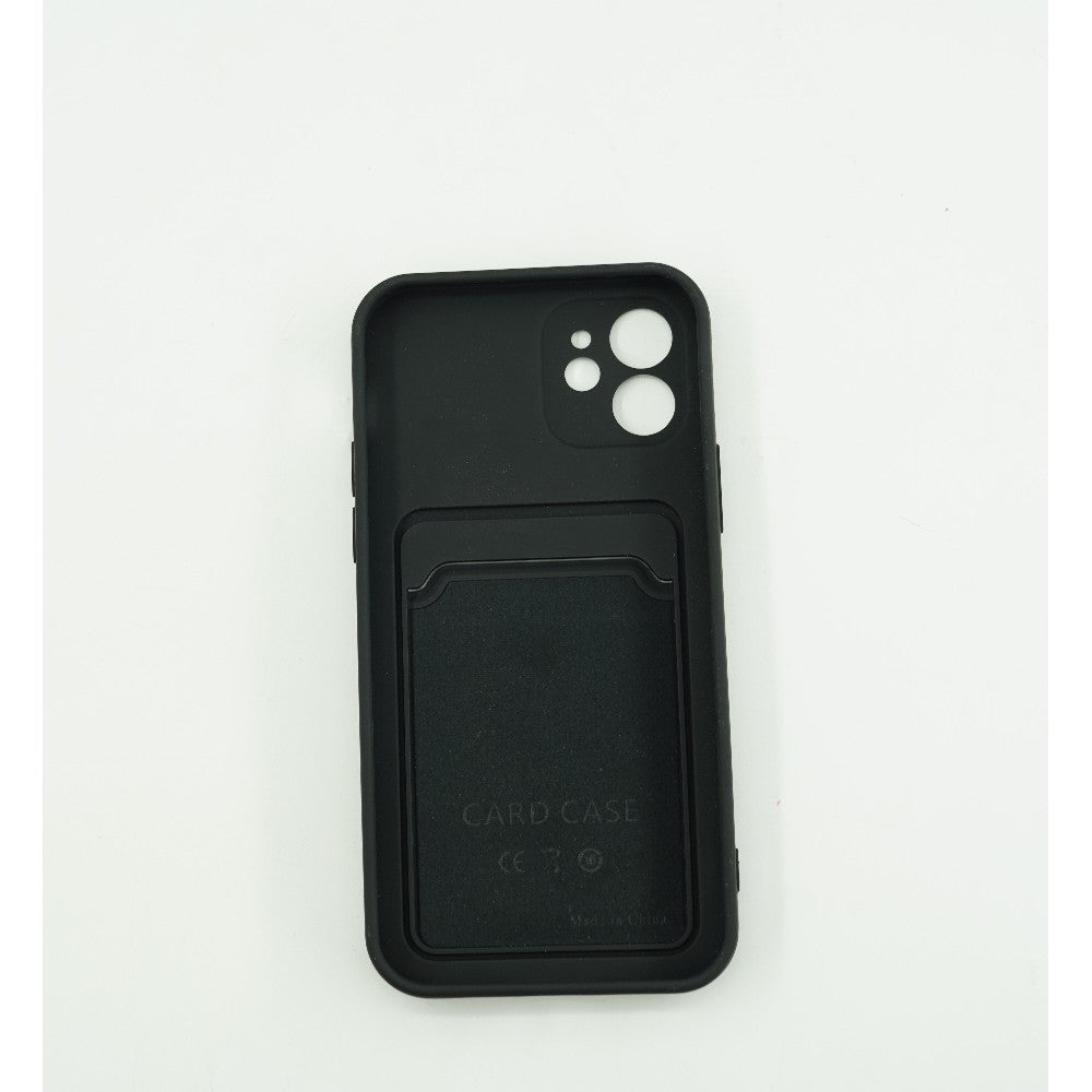 Husă iPhone 13 Pro Max, cu buzunar pentru card, negru