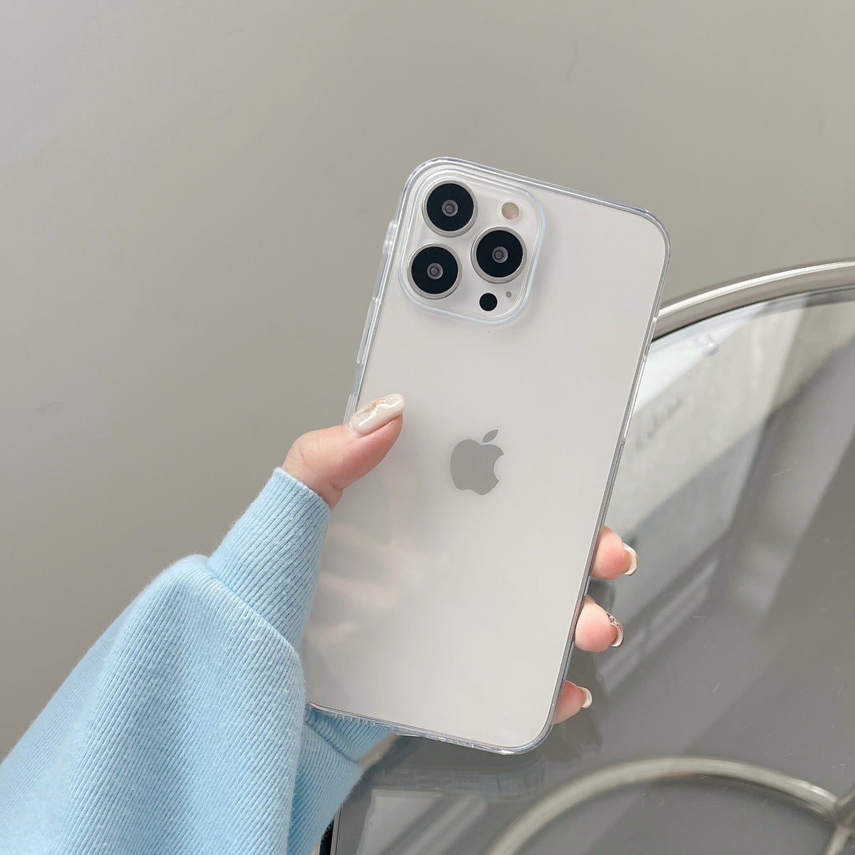 Husă iPhone 13 Pro Max, cu protecție porturi, transparent