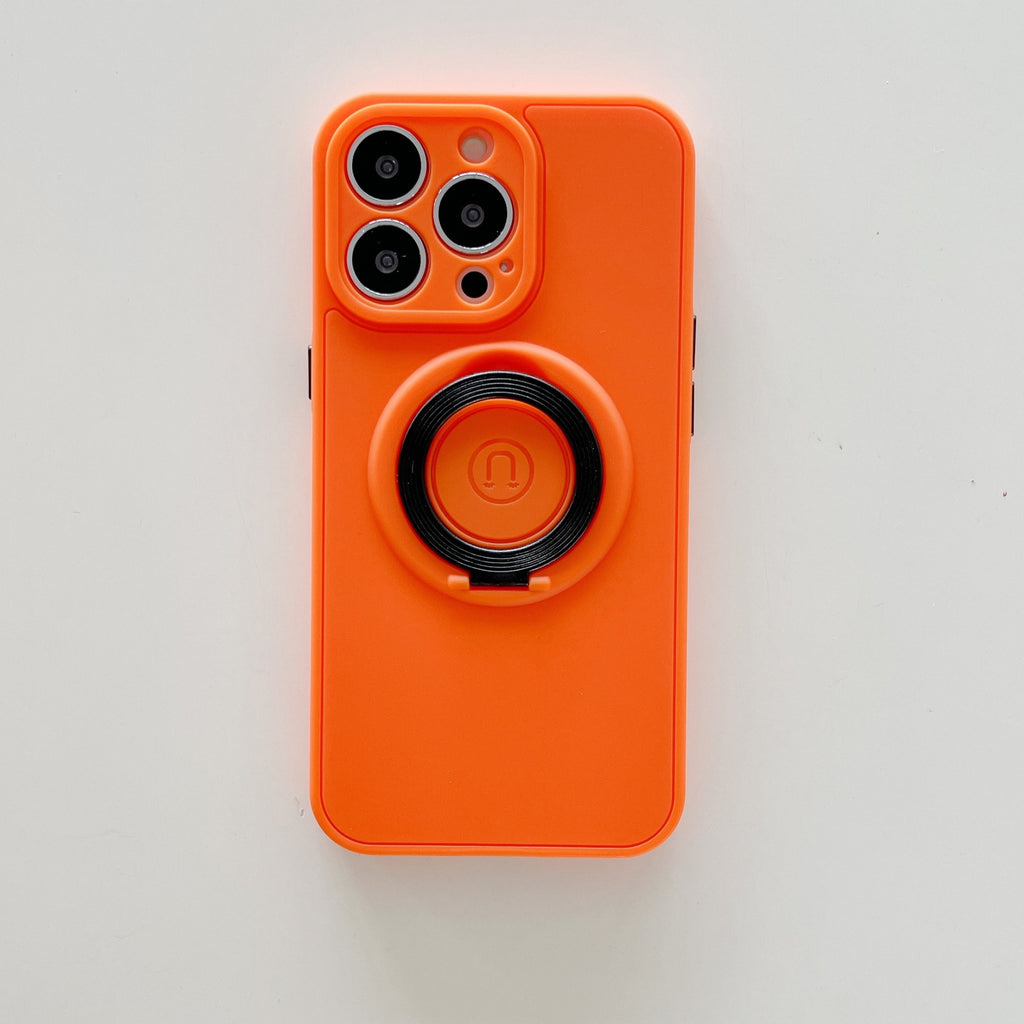 Husă iPhone 13 Pro Max, magnetică MagSafe, silicon, portocaliu