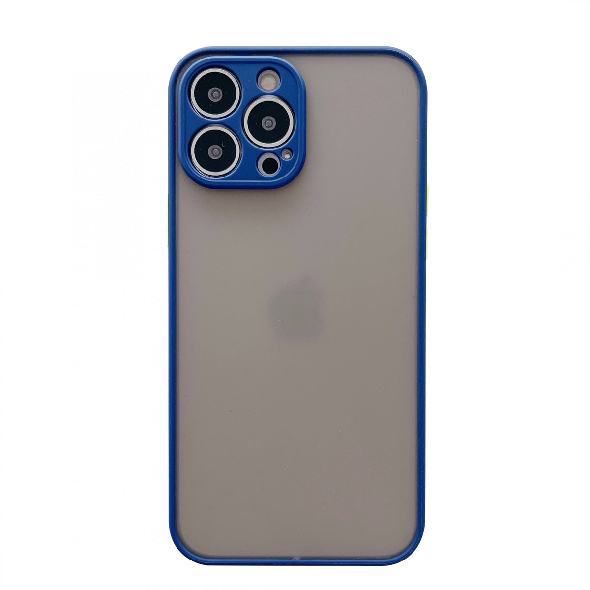 Husă iPhone 13 Pro Max, mată semi-transparentă, albastru
