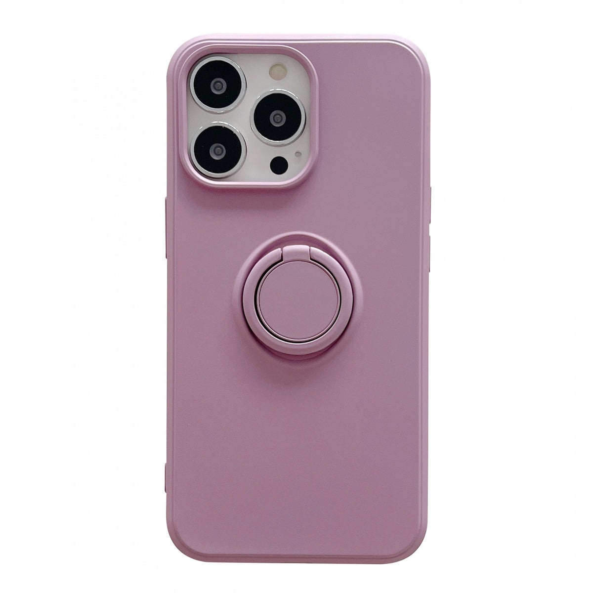 Husă iPhone 13 Pro Max, silicon cu inel, mov