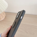 Husă iPhone 13 Pro Max, silicon cu inel, negru