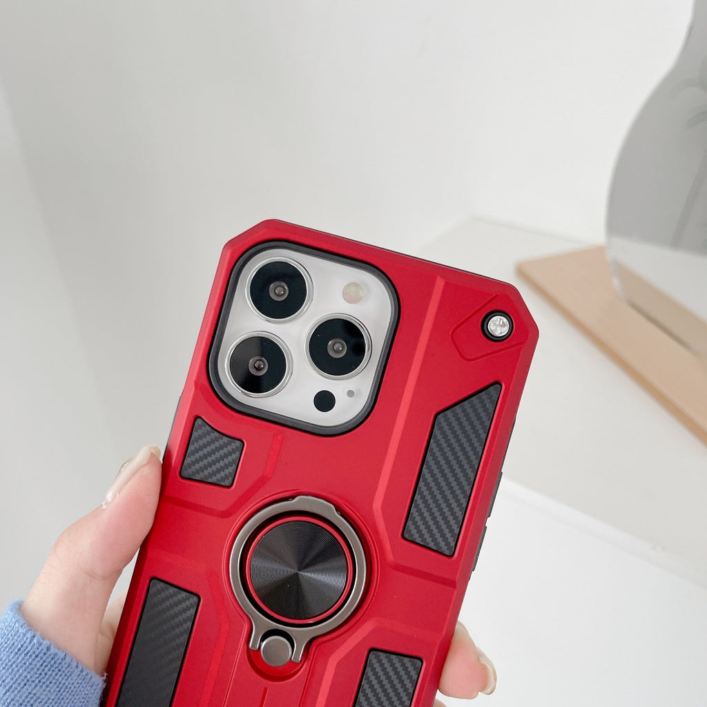 Husă iPhone 13 Pro Max, ultra-rezistentă cu suport, roșu