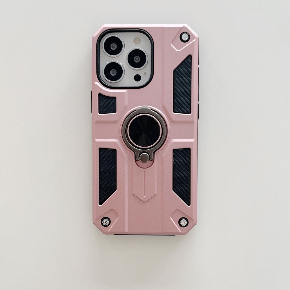 Husă iPhone 13 Pro Max, ultra-rezistentă cu suport, roz