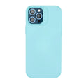 Husă iPhone 13 Pro, silicon, cu protecție fosforescentă pentru camere, bleu