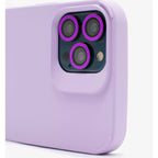 Husă iPhone 13 Pro, silicon, cu protecție fosforescentă pentru camere, mov