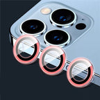 Husă iPhone 13 Pro, silicon, cu protecție fosforescentă pentru camere, roz