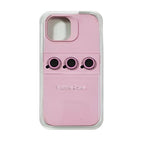 Husă iPhone 13 Pro, silicon, cu protecție fosforescentă pentru camere, roz