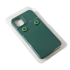 Husă iPhone 13 Pro, silicon, cu protecție fosforescentă pentru camere, verde
