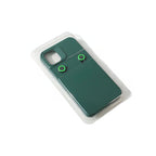 Husă iPhone 13 Pro, silicon, cu protecție fosforescentă pentru camere, verde