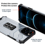 Husă iPhone 13 Pro, tip armură cu suport, negru