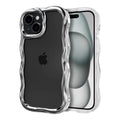 Husă iPhone 13 Pro, transparentă, cu margini ondulate, transparent