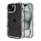Husă iPhone 13 Pro, transparentă, cu margini ondulate, transparent