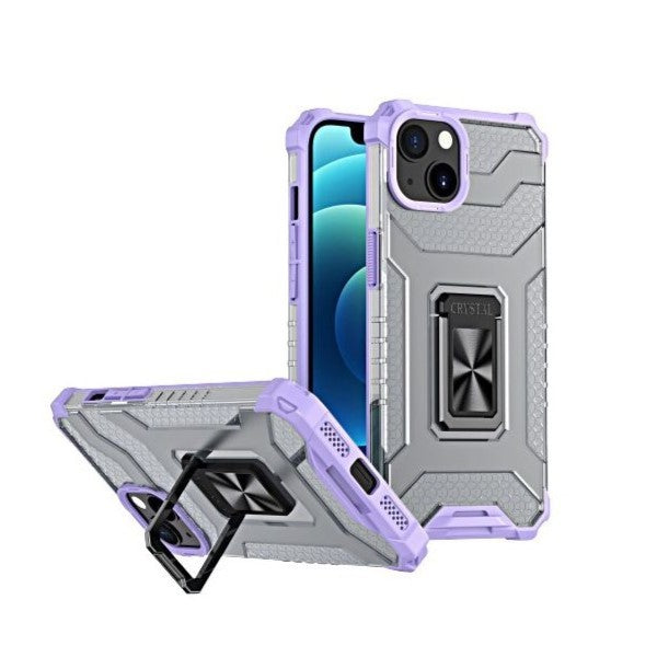 Husă iPhone 13, tip armură cu suport, mov