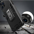 Husă iPhone 13, ultra-rezistentă cu suport, negru