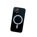 Husă iPhone 14, magnetică MagSafe, silicon, cu protecție pentru cameră, negru
