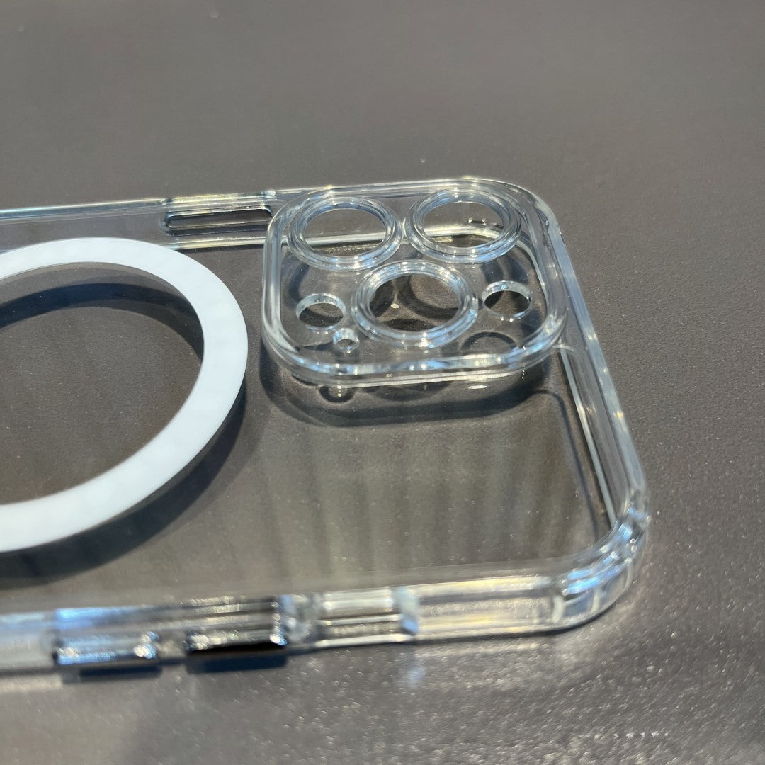 Husă iPhone 14, magnetică MagSafe, transparentă, transparent