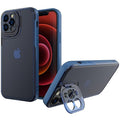 Husă iPhone 14 Plus, cu inel-suport, albastru