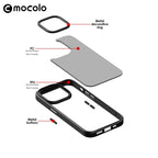 Husă iPhone 14 Plus, cu inel-suport, cu suport metalic la cameră, transparent