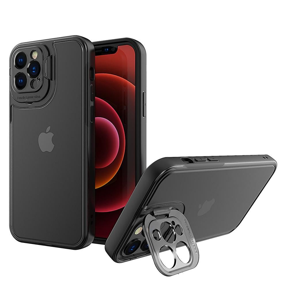 Husă iPhone 14 Plus, cu inel-suport, negru