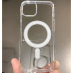 Husă iPhone 14 Plus, magnetică MagSafe, transparentă, transparent