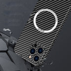 Husă iPhone 14 Plus, model carbon, negru