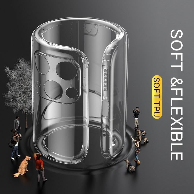 Husă iPhone 14 Pro, cu protecție porturi, transparent