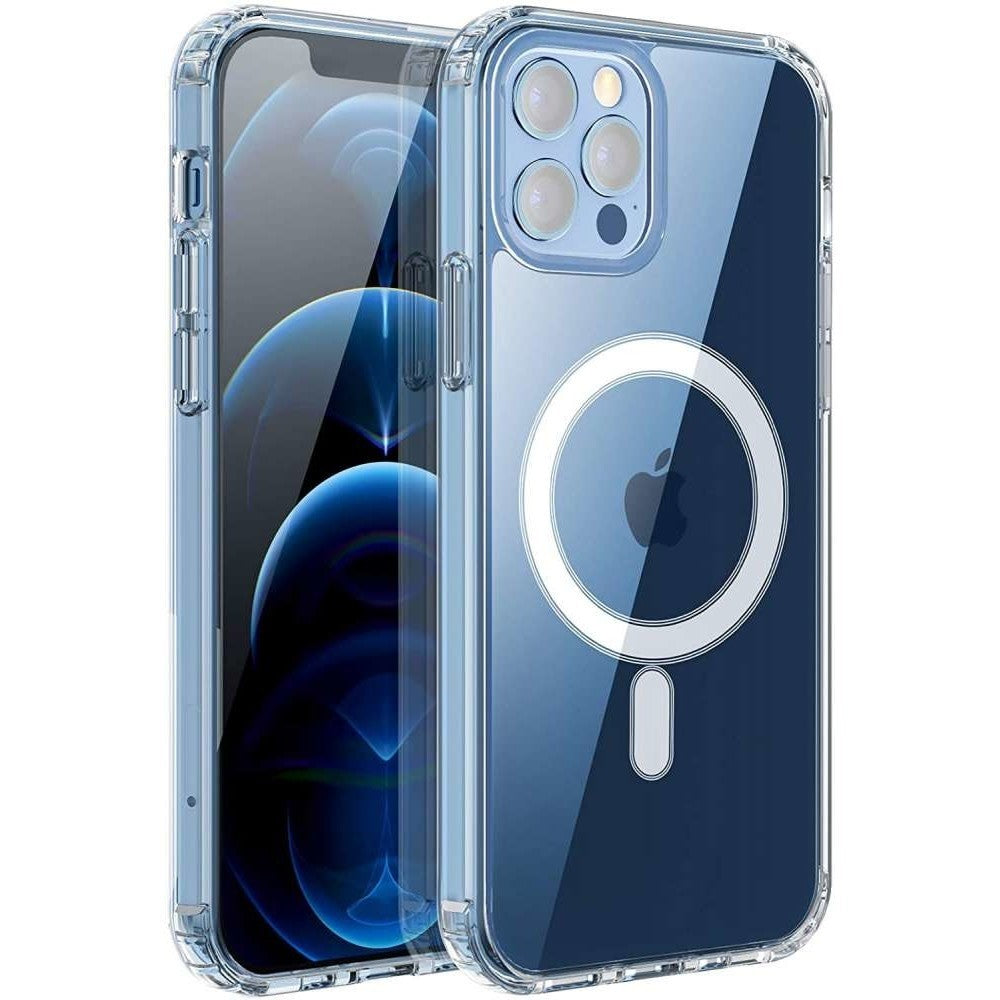 Husă iPhone 14 Pro, magnetică MagSafe, transparentă, transparent