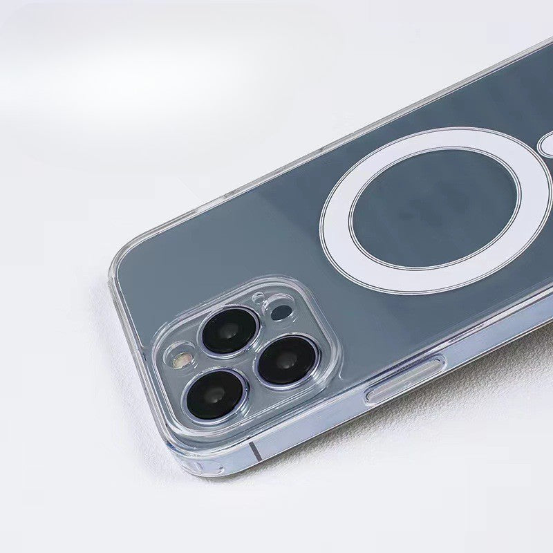Husă iPhone 14 Pro, magnetică MagSafe, transparentă, transparent