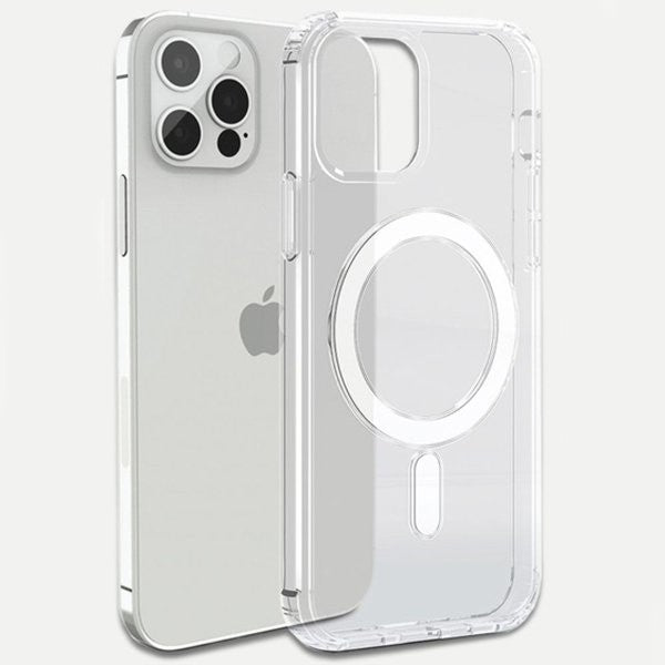 Husă iPhone 14 Pro, magnetică MagSafe, transparentă, transparent