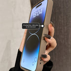 Husă iPhone 14 Pro Max, cu ursuleți 3D, maro