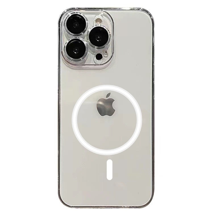 Husă iPhone 14 Pro Max, magnetică MagSafe, cu folie pentru cameră inclusă, fumuriu