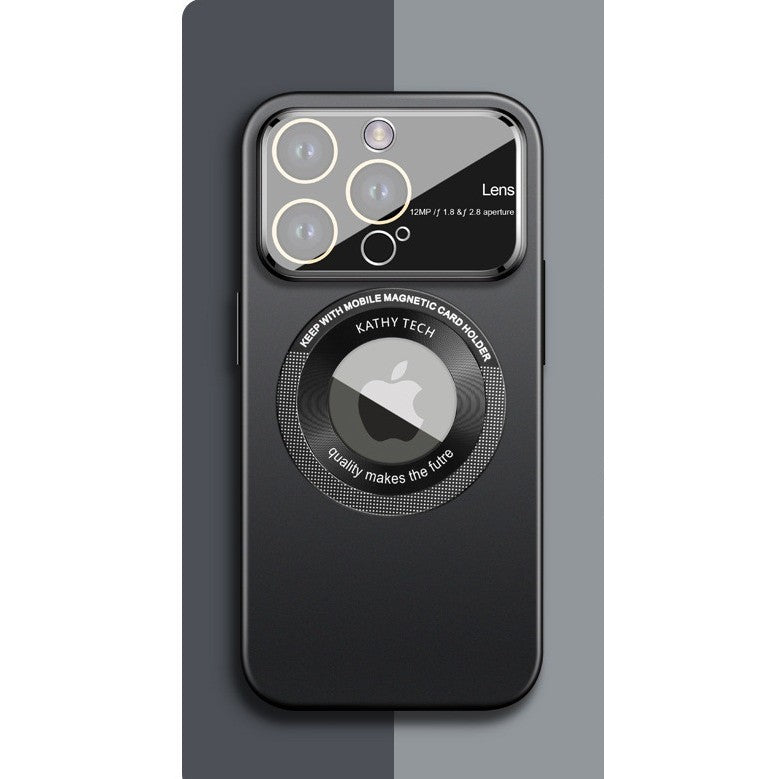 Husă iPhone 14 Pro Max, magnetică MagSafe, cu inel dublu, negru