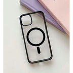 Husă iPhone 14 Pro Max, magnetică MagSafe, mată translucidă, negru