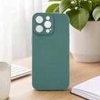 Husă iPhone 14 Pro Max, magnetică MagSafe, silicon, cu decupaj pe fiecare cameră, verde