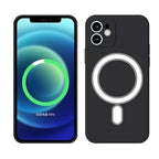 Husă iPhone 14 Pro Max, magnetică MagSafe, silicon, negru